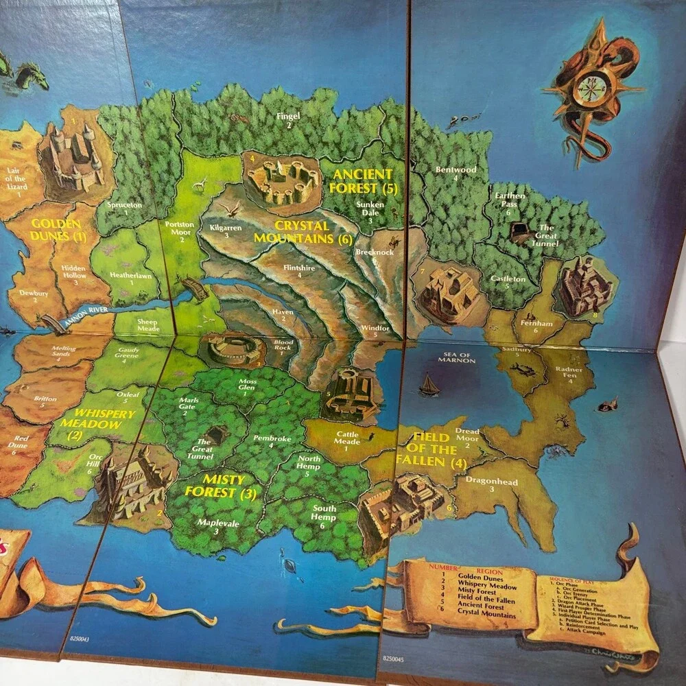 Vintage Wizard's Quest The Avalon Hill Company Board Game 1979 Fantasy Strategy
